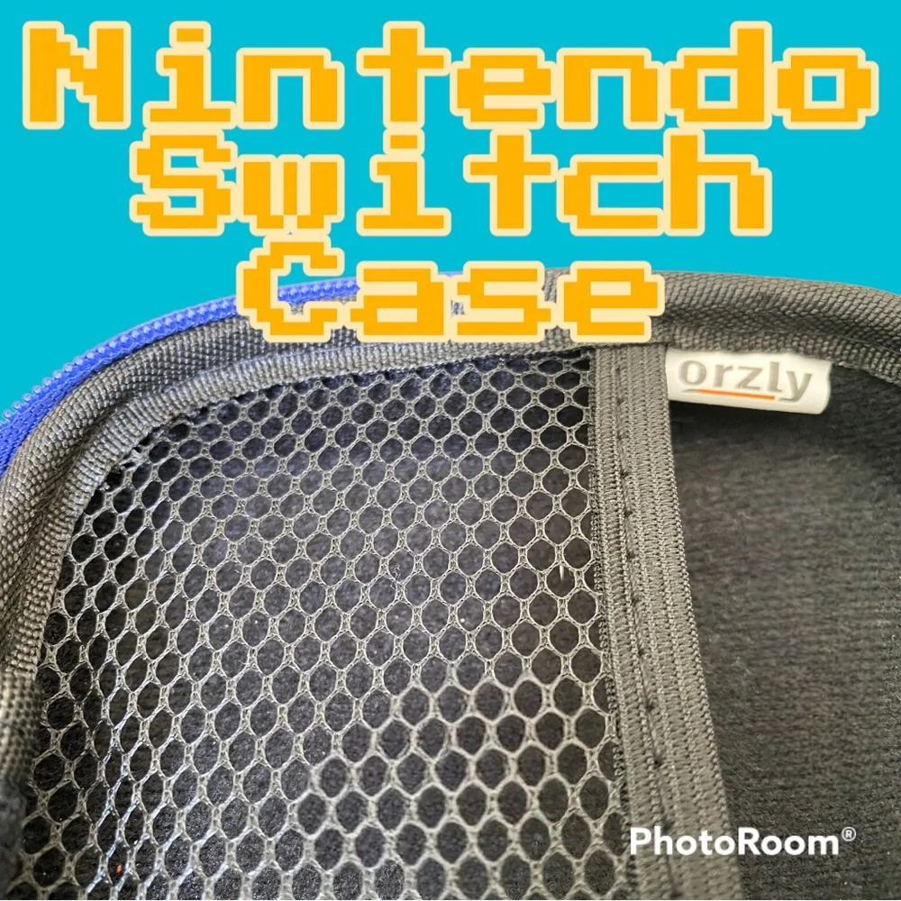 Pair of Orzly Carrying cases-Nintendo Switch Red & Blue Protective Travel Cases